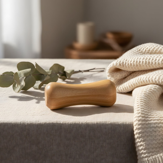 Wooden Garlic Mortar & Pestle